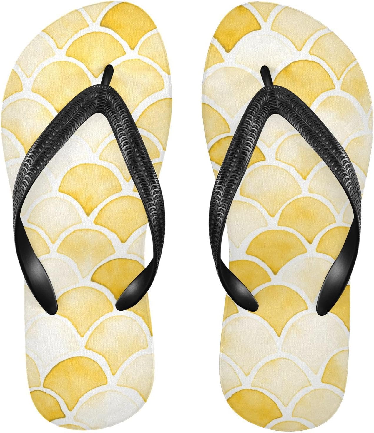 

Женские и мужские сандалии SPRIPORT Mermaid Slim с мягкой подошвой, удобные повседневные вьетнамки с амортизацией и противоскользящей резиновой подошвой, для отдыха на пляже и прогулок летом, желтый