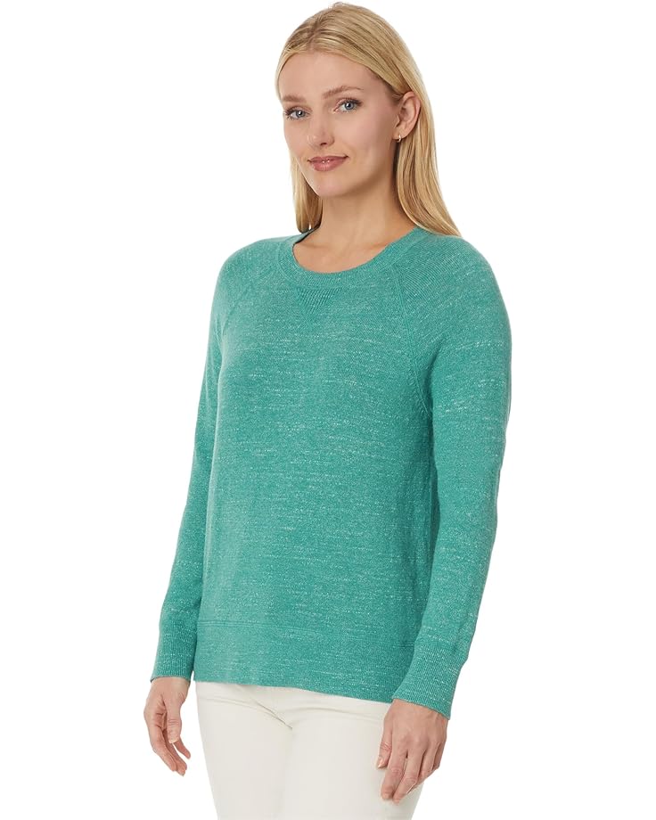 

Свитер L.L.Bean Organic Cotton Slub Crew Neck Sweatshirt Sweater, цвет Blue Green