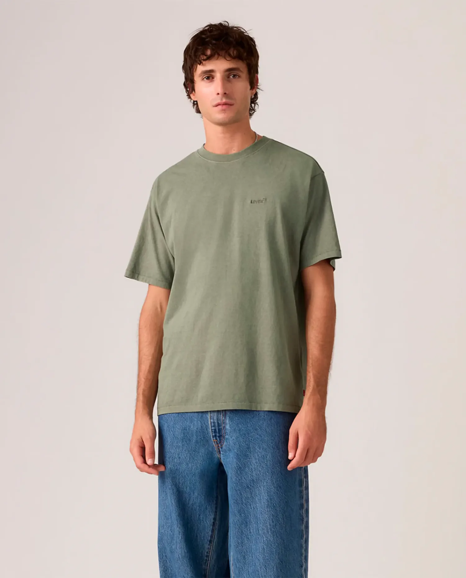 Футболка для мужчин с коротким рукавом и круглым вырезом Levi's, Verde Militar