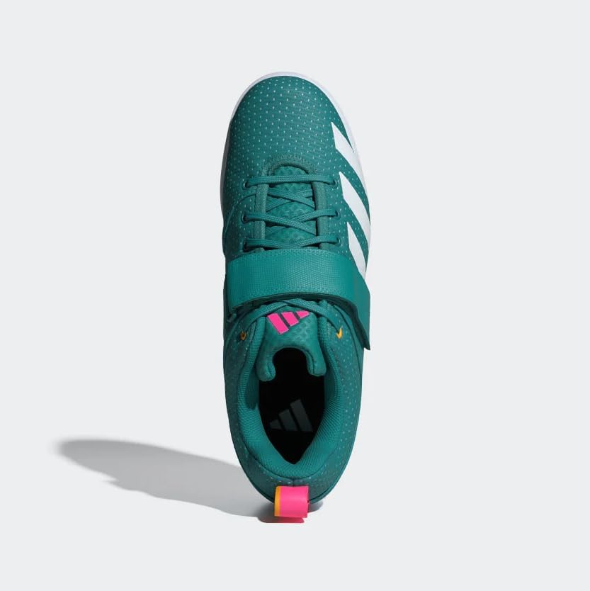 Кроссовки для тяжелой атлетики Adidas Powerlift 5 для мужчин и женщин, белый/бирюзовый — фото 2