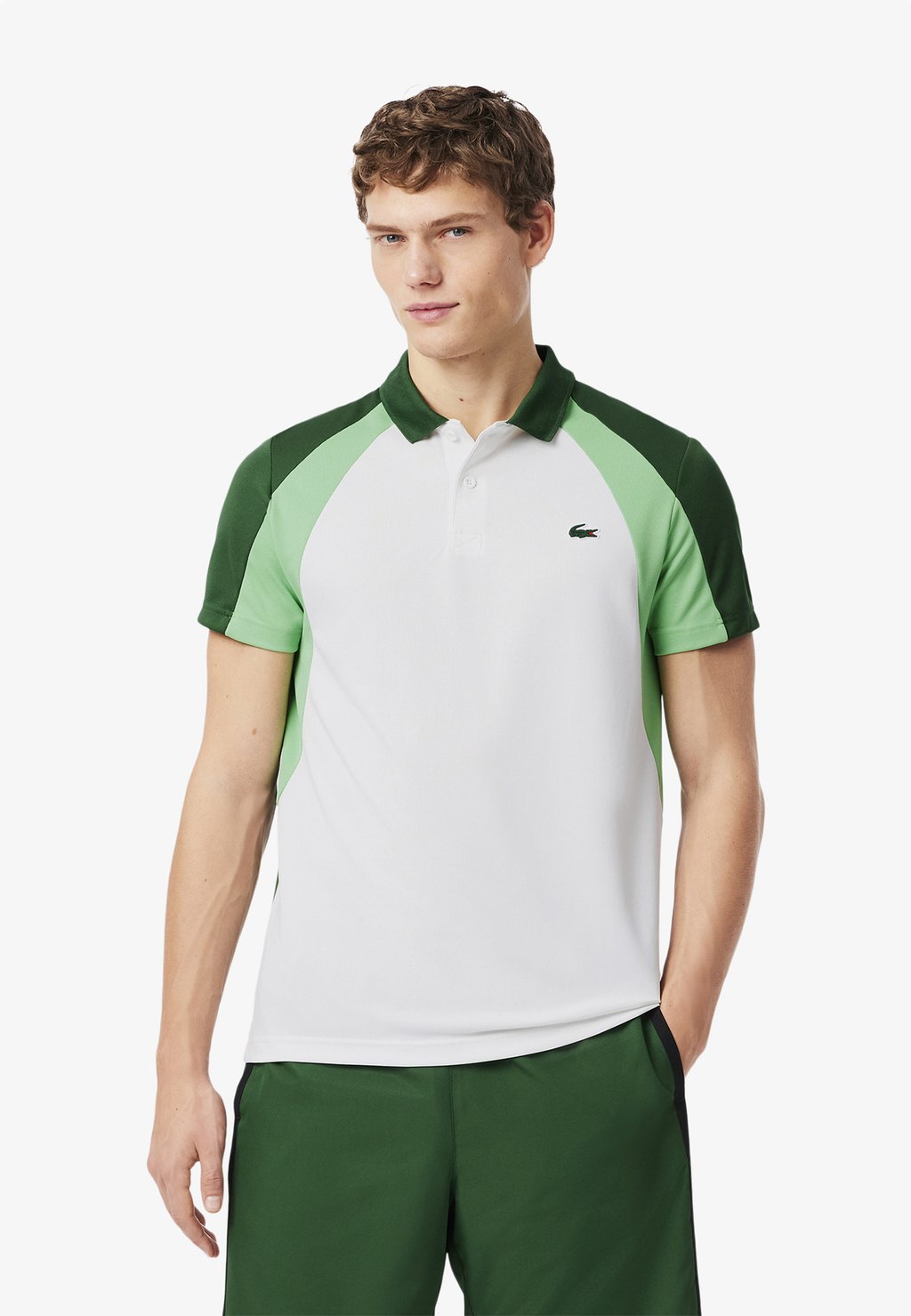

Рубашка поло SHORT SLEEVES Lacoste Sport, зеленый