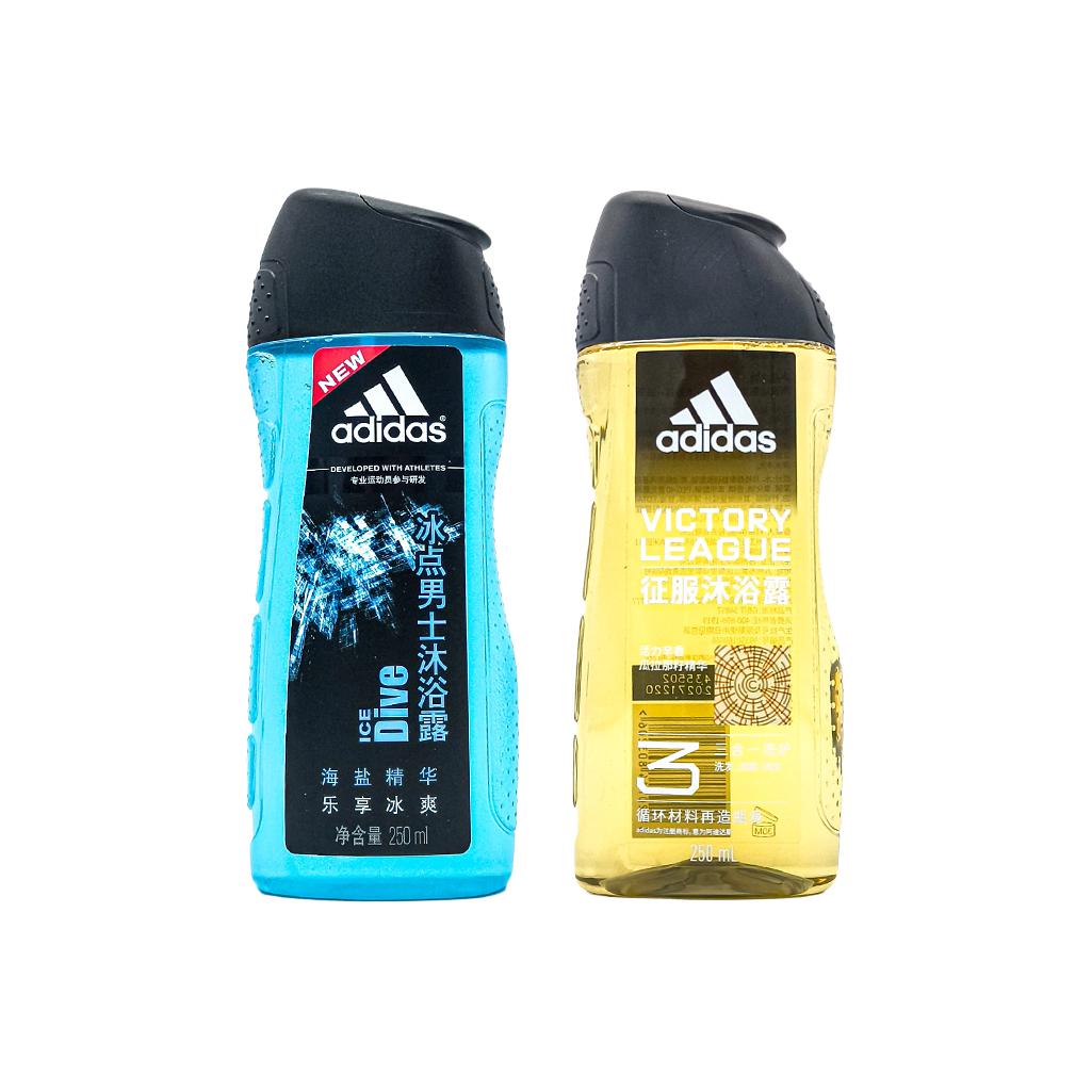 

Улучшенный 3 в 1 гель для душа очищение увлажнение 250мл+250мл Adidas