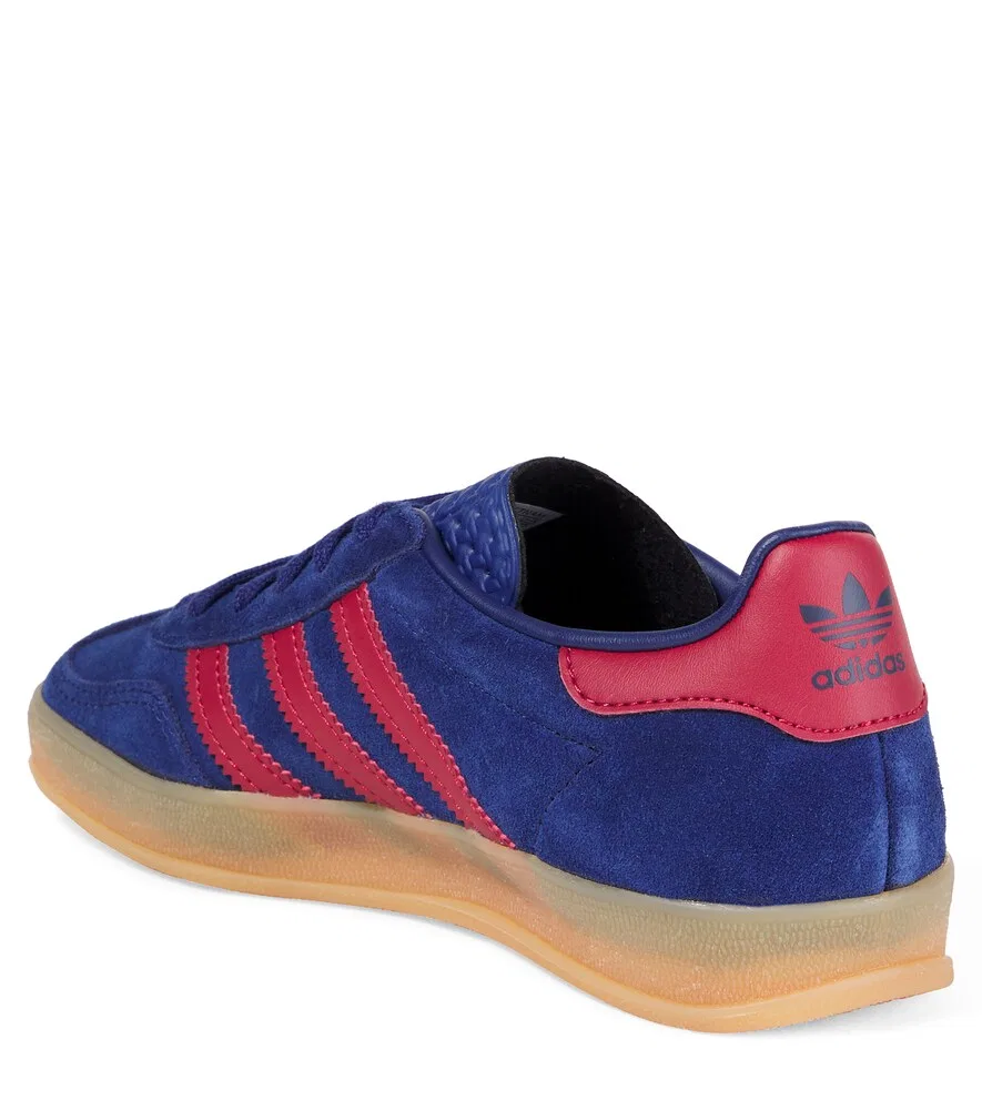 Замшевые кроссовки Gazelle Indoor Adidas Originals Kids, синий — фото 3
