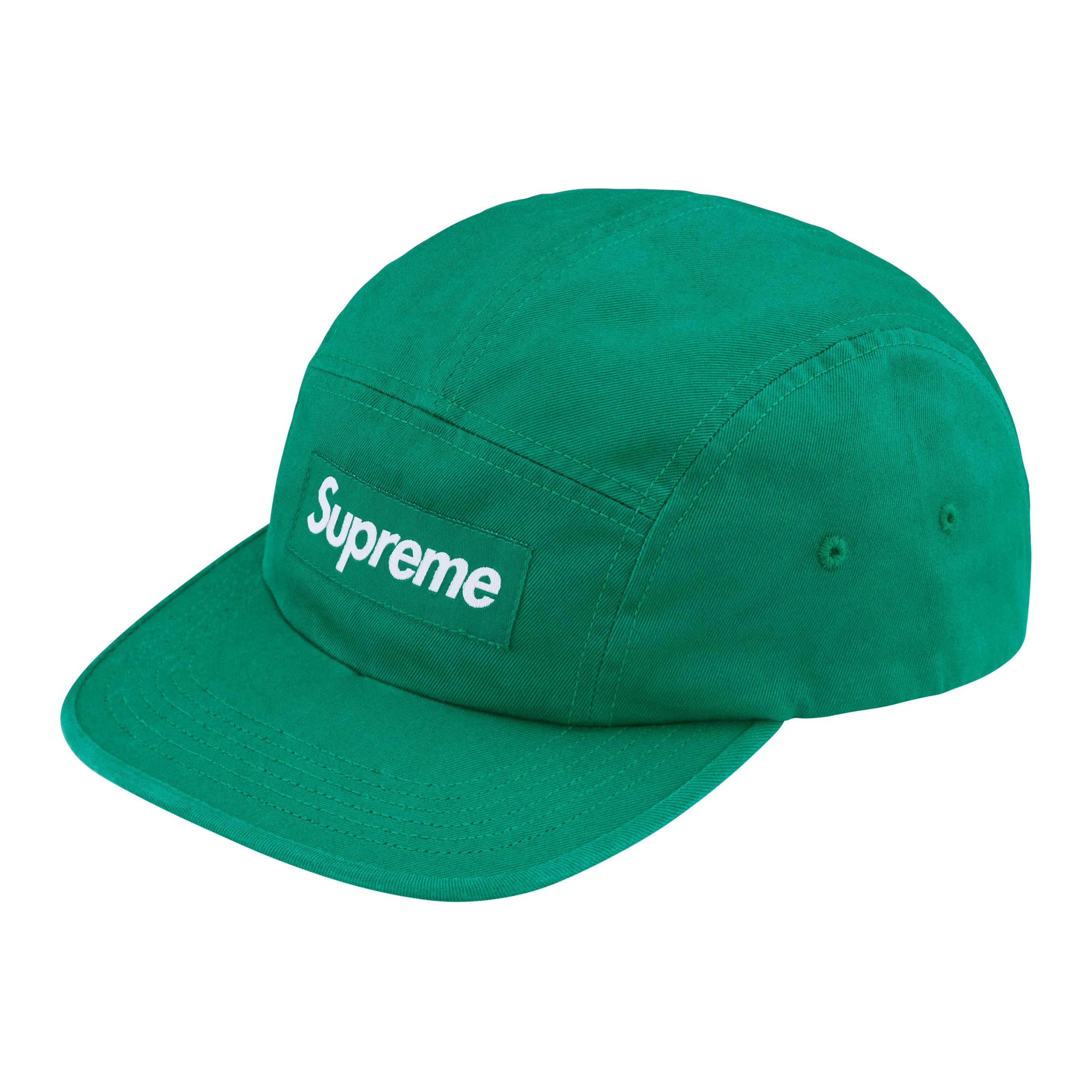 

Supreme Стираная чиносовая шапка кепка, Green
