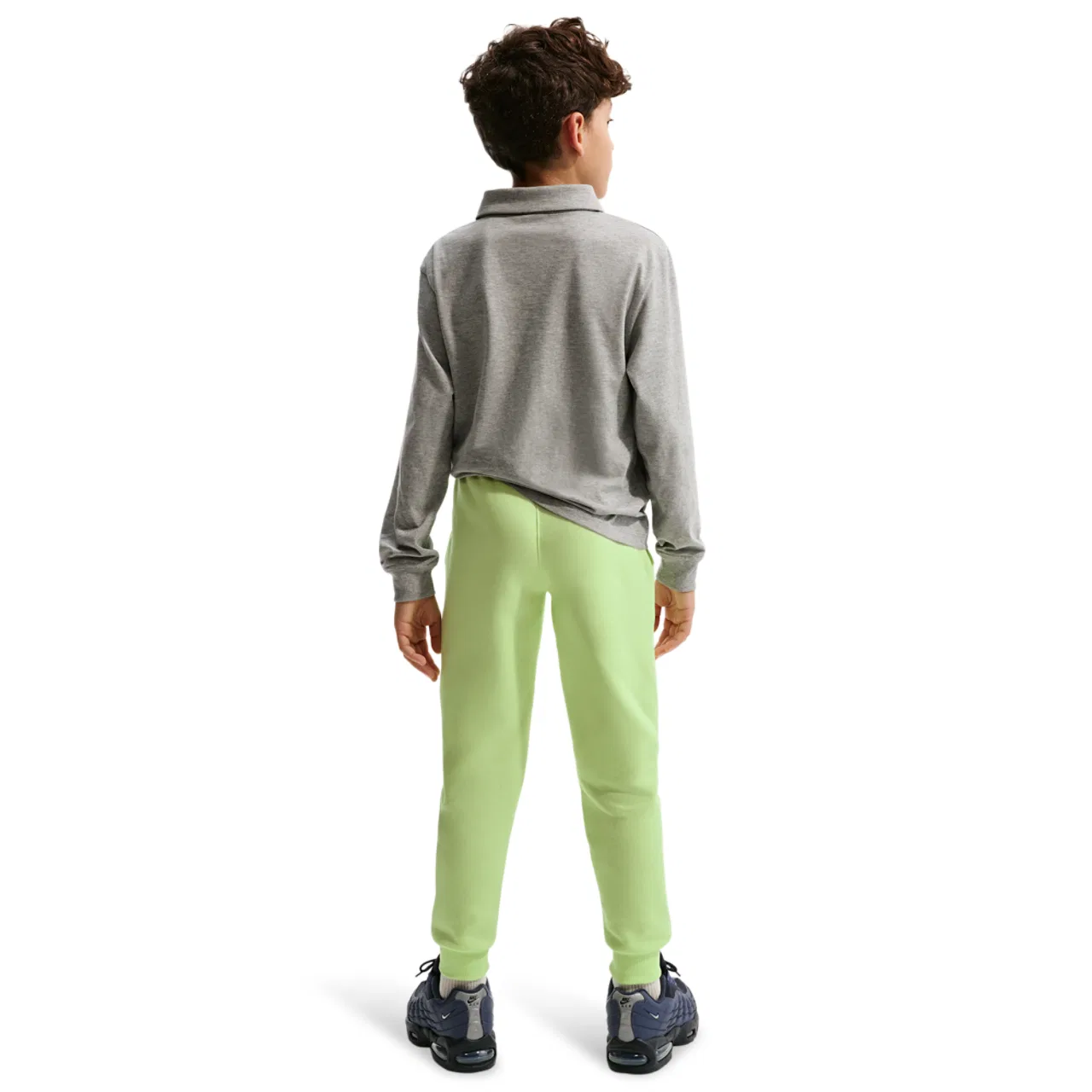 Спортивные брюки для мальчиков Club LBR Fleece Nike, цвет Lt Liquid Lime/White — фото 3