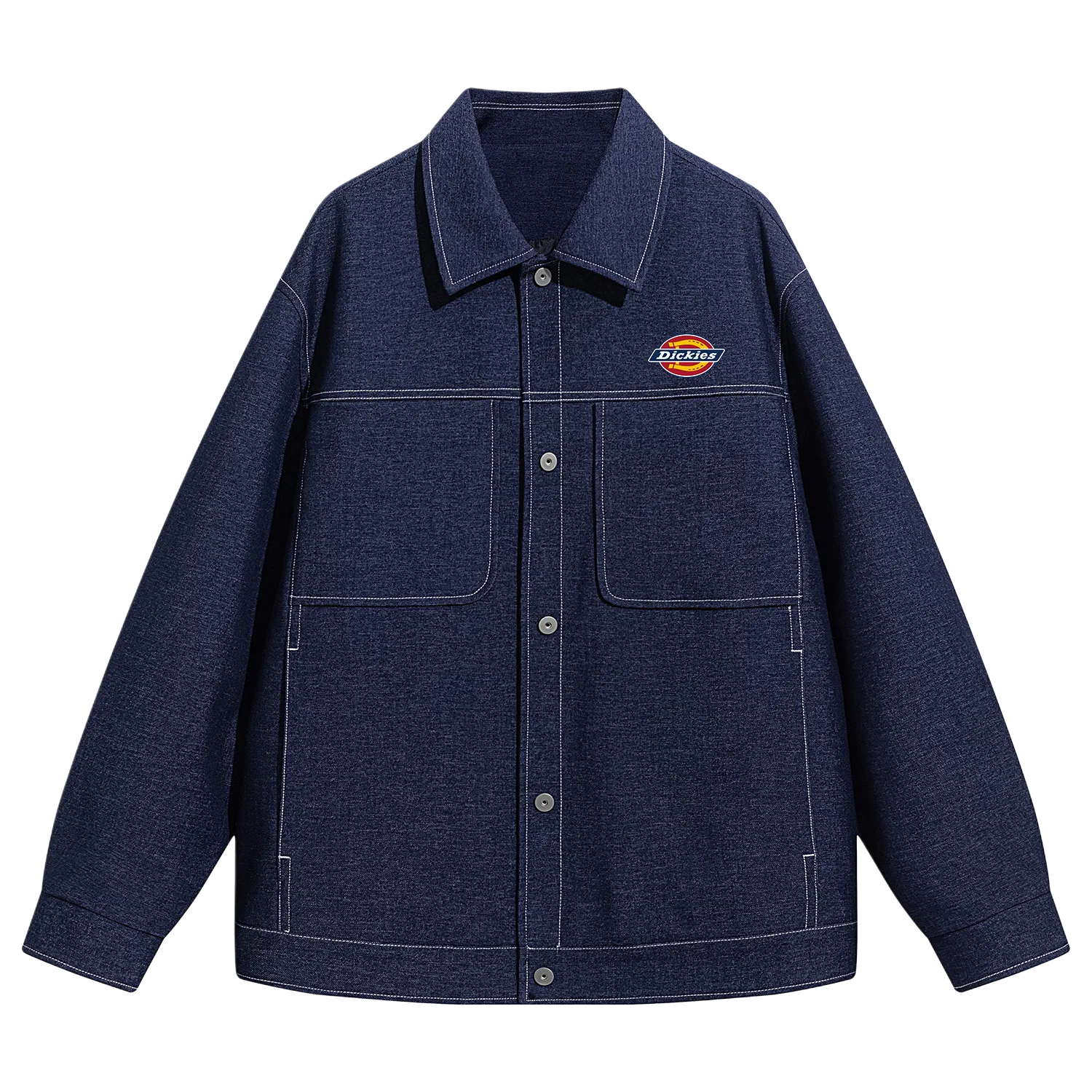 Детская куртка джинсовая с воротником-лацканом Dickies, Denim Blue