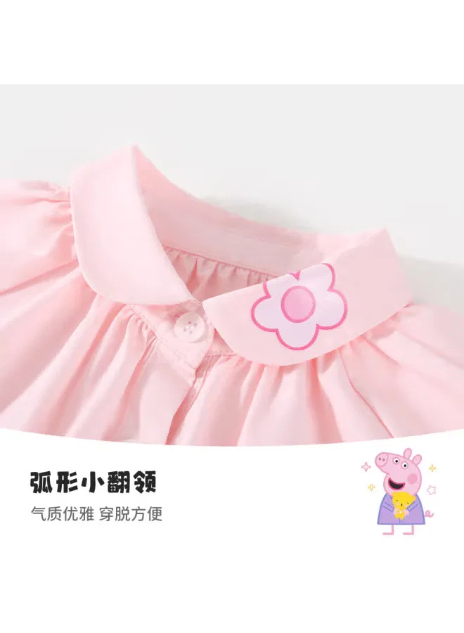 Блузка с кружевными рукавами Peppa Pig, светло-розовый — фото 4