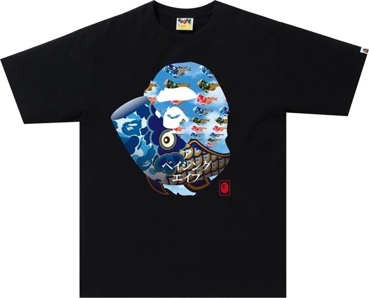 

Футболка BAPE Children's Day Tee 'Black/Blue', черный