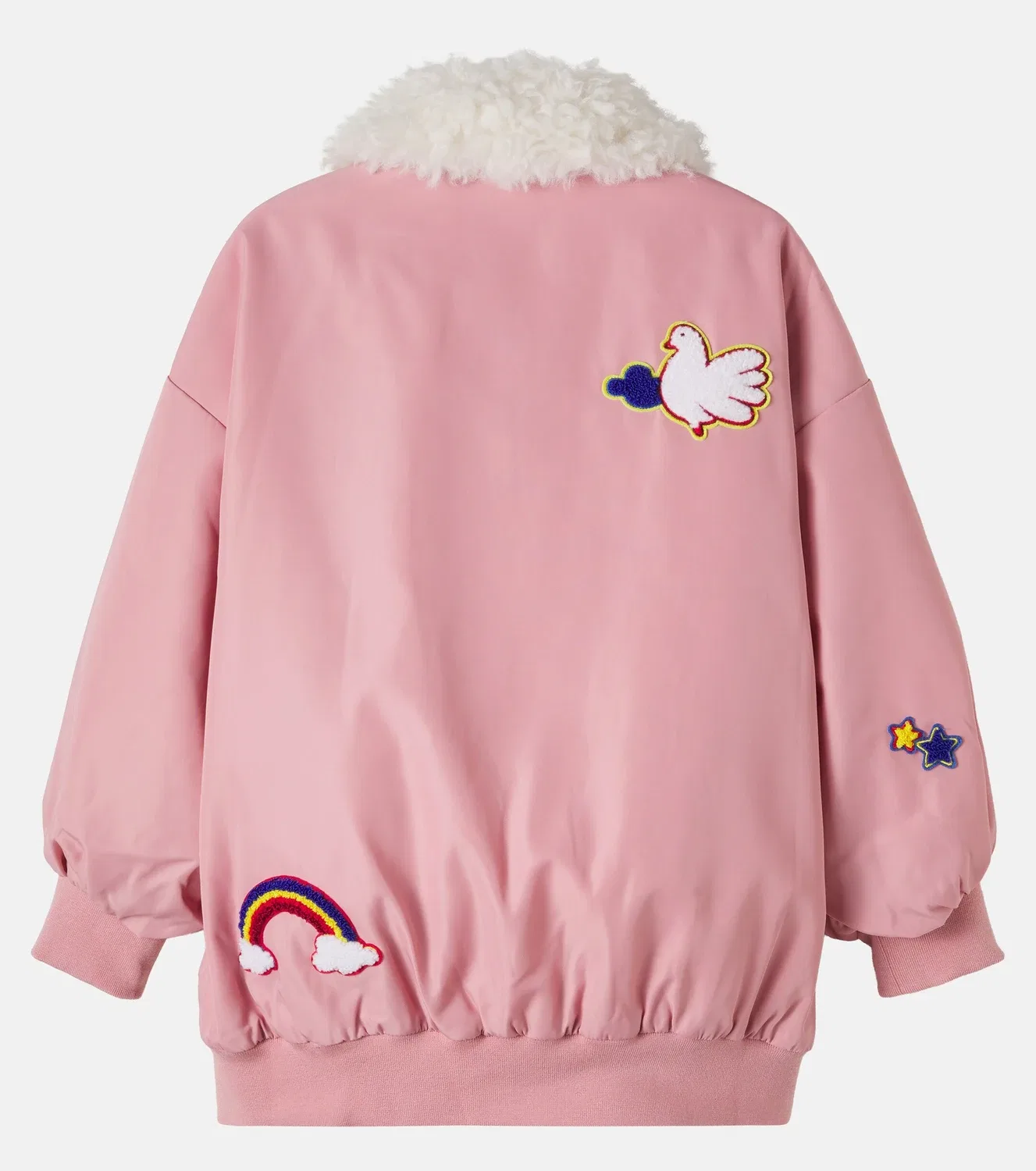 Легкая куртка с молнией Stella Mccartney Kids, розовый — фото 3
