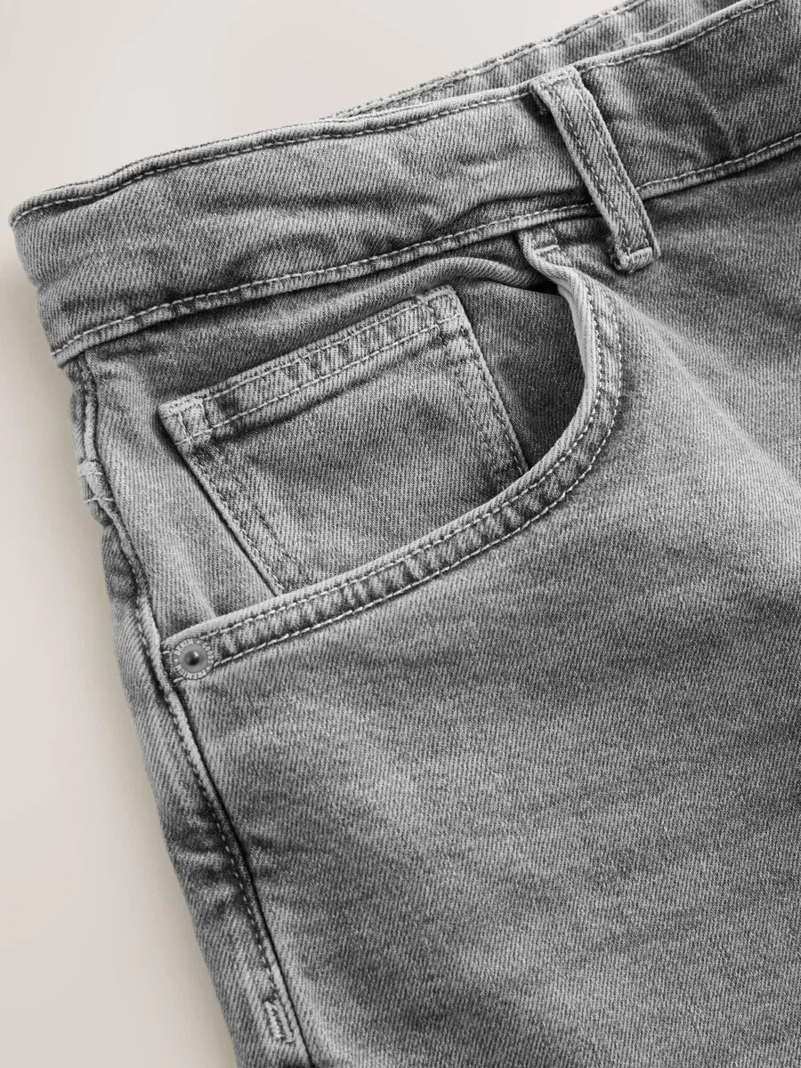 Джинсы Next Baggy Jeans 'Authentic' из серого денима — фото 4