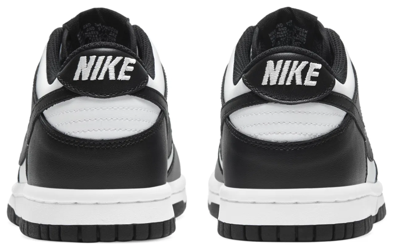 Кроссовки для мальчиков Dunk Low Nike, белый/черный — фото 3