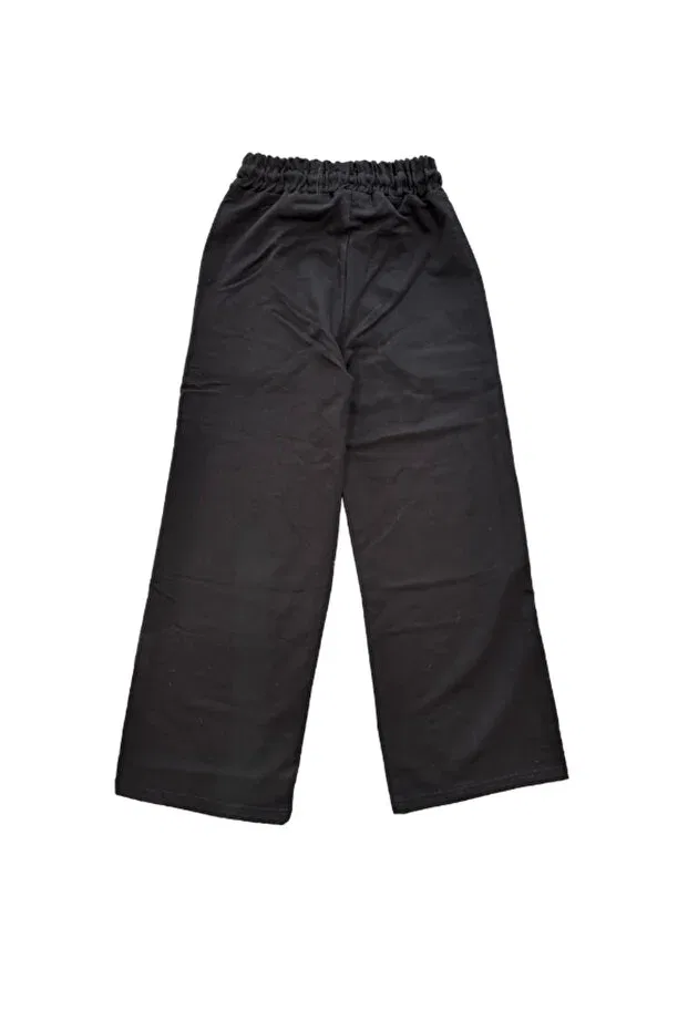Детские спортивные штаны для девочек с принтом, широкие, Rhythm Clothing, Black — фото 4