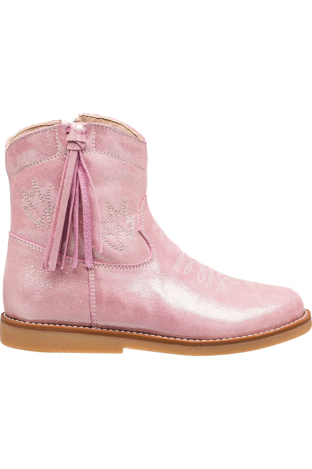 Детские ботинки ковбойские с мягкой стелькой Hannah Elephantito, Metallic Pink — фото 2