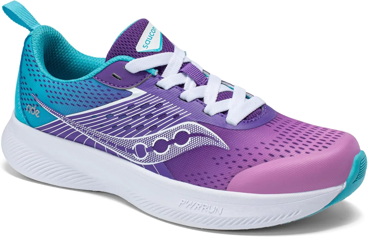 Детские кроссовки Saucony Unisex-Child Ride Kdz, фиолетовый