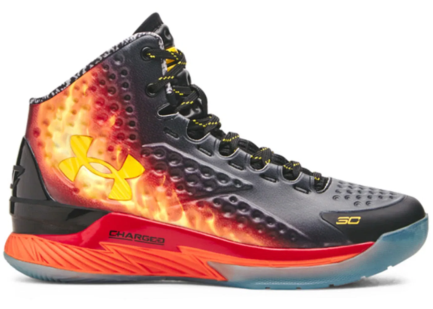 Детские кроссовки для баскетбола Under Armour Curry 1 Retro Curry Jam (GS), Black/Team Orange/Taxi
