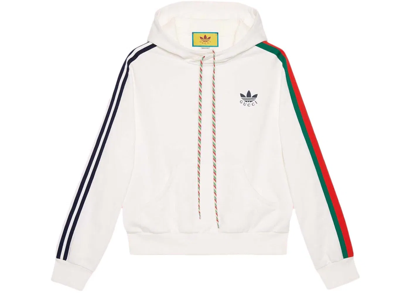 Мужской свитшот с длинным рукавом Gucci x Adidas Cotton Sweatshirt Gucci, Ivory