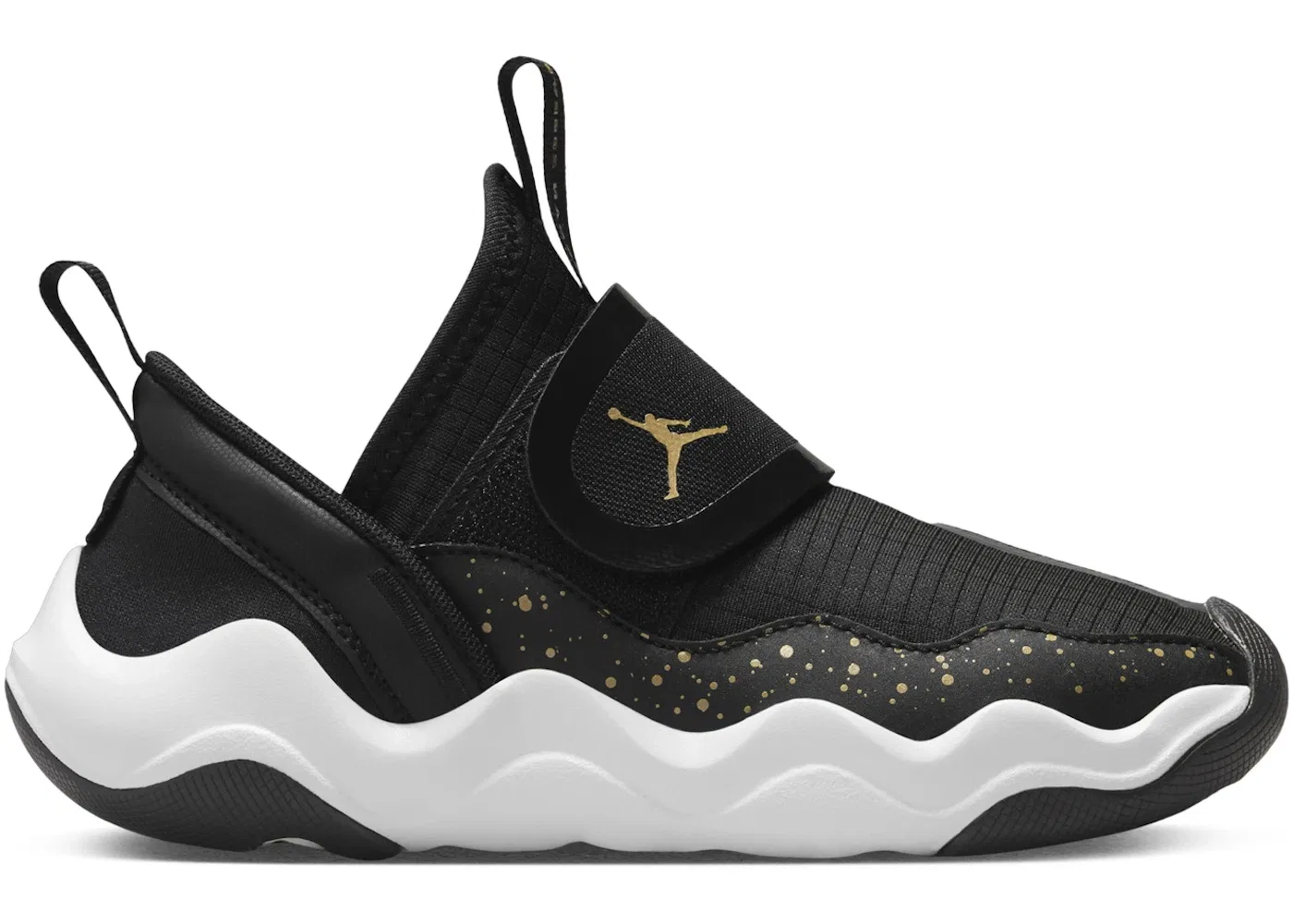Детские кроссовки для мальчиков с длинным шнурованием Jordan 23/7 Jordan, Black/White/Metallic Gold