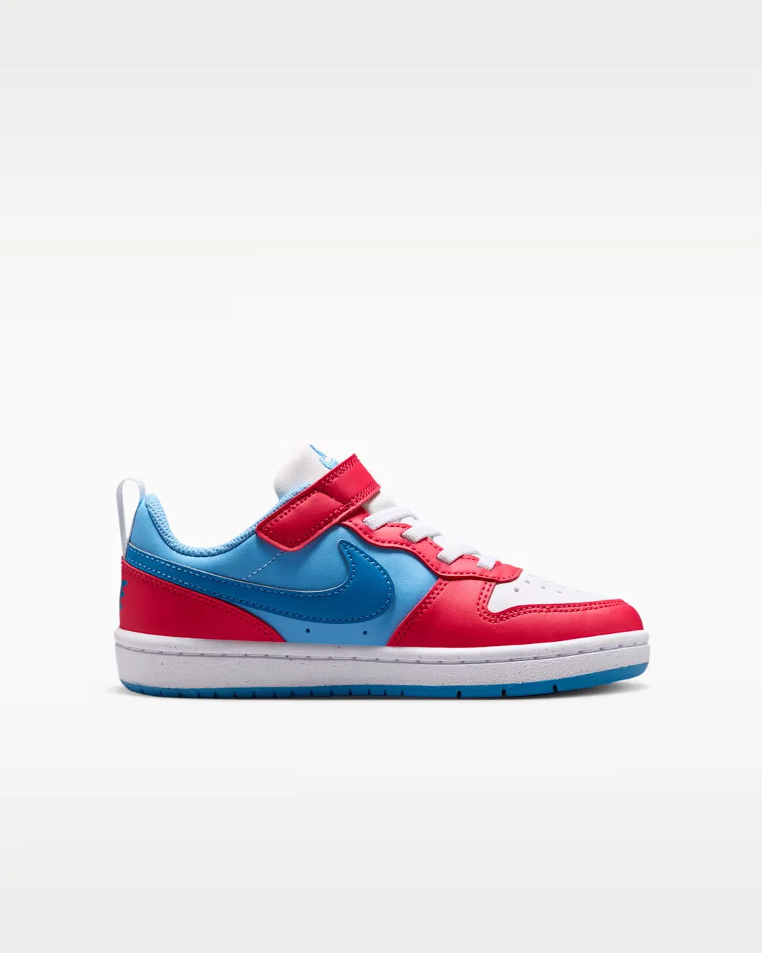Детская обувь Nike Court Borough Low Recraft, Fusion Red/Football Blue/White/Energy — фото 3