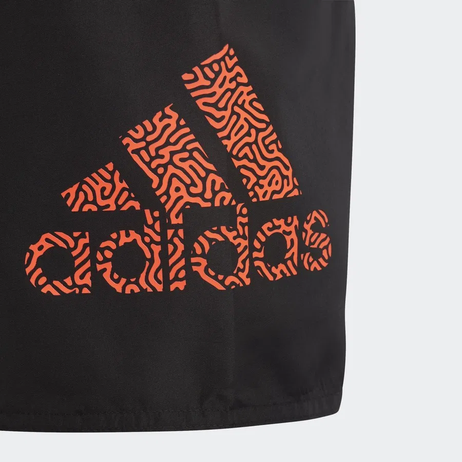 Плавательные шорты с принтом Sportswear HR7433 Logo CLX Swim Shorts adidas, Черно-оранжевый — фото 3