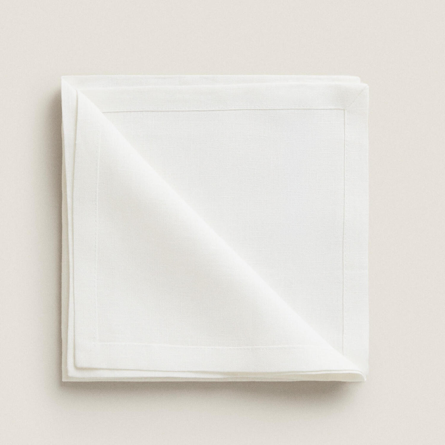 

Набор салфеток Zara Home Basic Linen, 2 штуки, белый