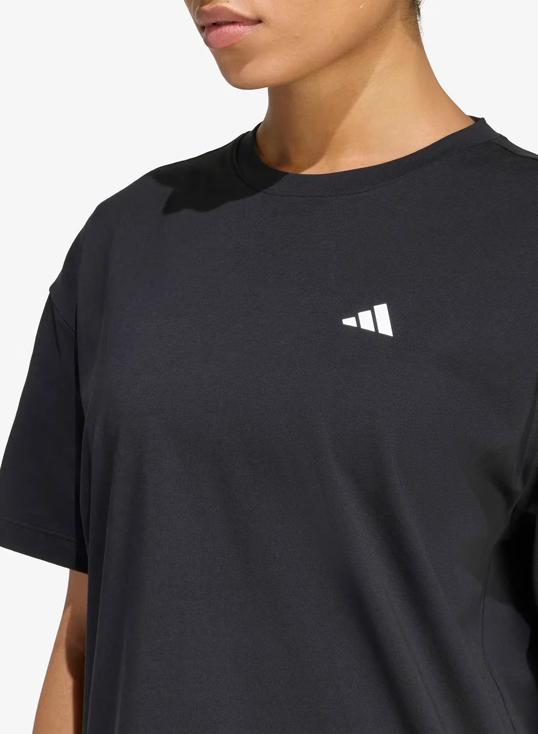 Футболка оверсайз с принтом Primelift Adidas, черный — фото 3