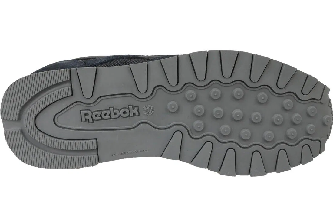 Детские кроссовки из замши Classic Leather Reebok, Schwarz — фото 4