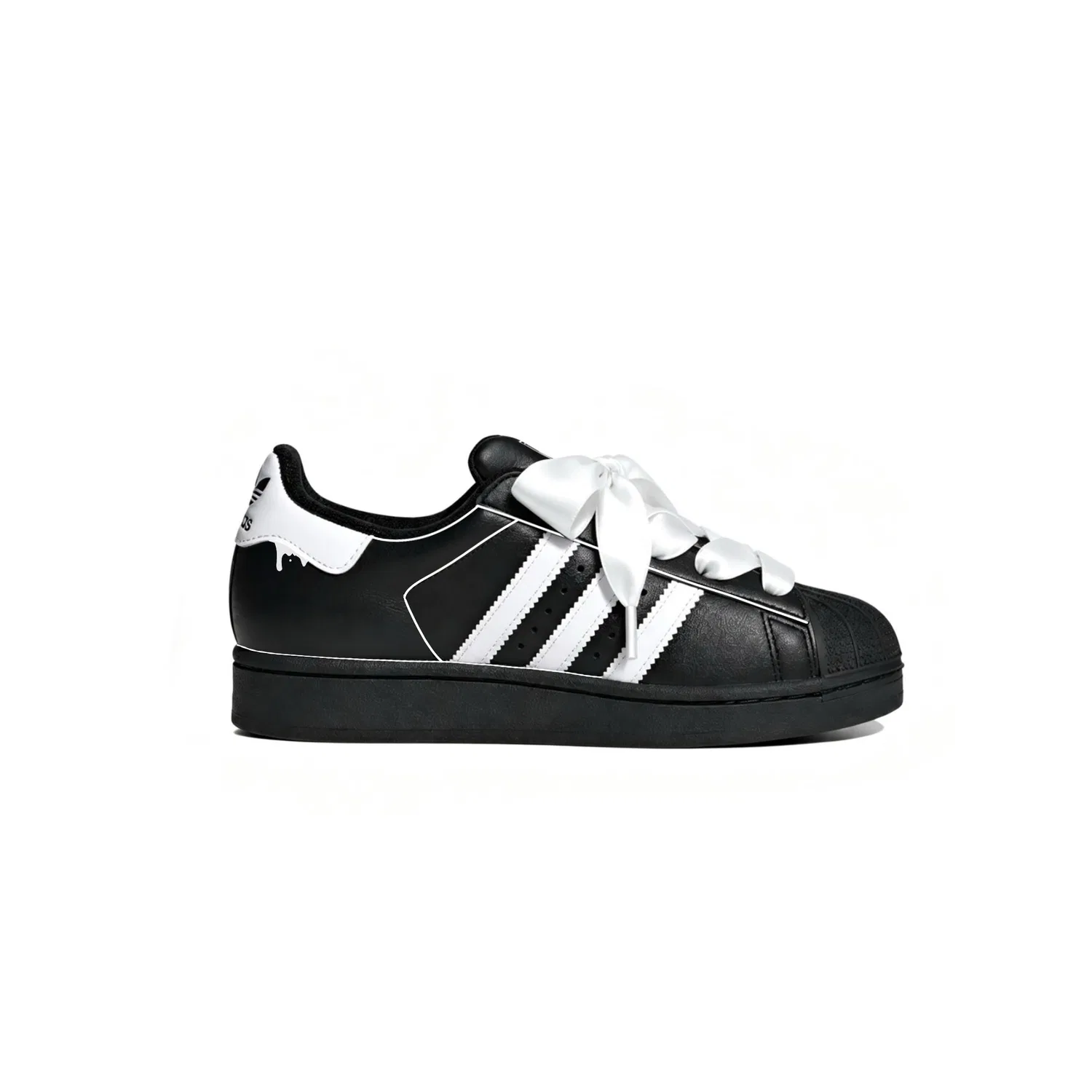 Детские кроссовки на шнуровке Adidas Originals Superstar 2, White — фото 4
