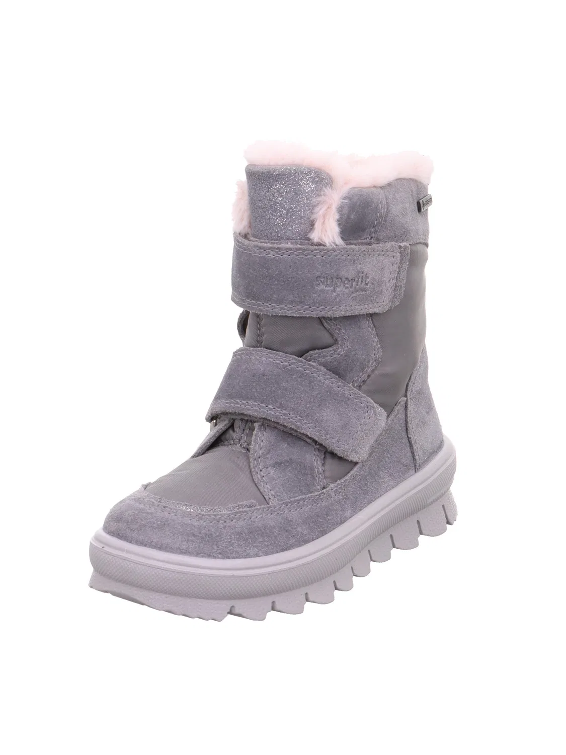 Детский зимний ботинок для девочек с принтом Flavia Gore-tex With Warm Padding Superfit, Light Grey 2500