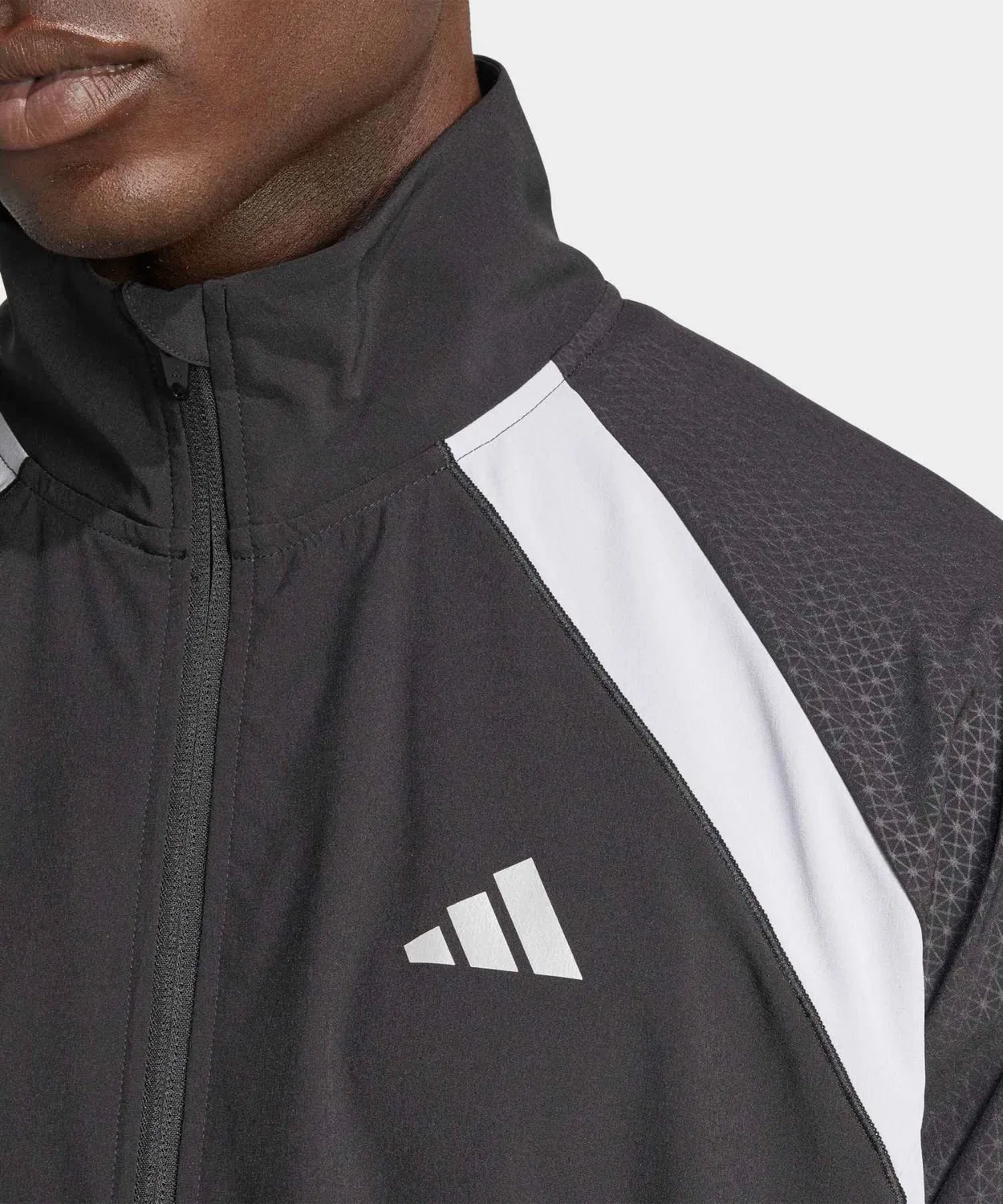 Мужская куртка-трактор с принтом Climacool Adidas, Black — фото 3