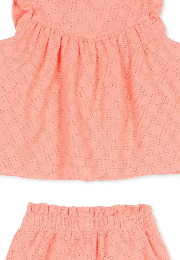 Комплект: топ и шорты, хлопок, Set, Petit Bateau, розовый — фото 3