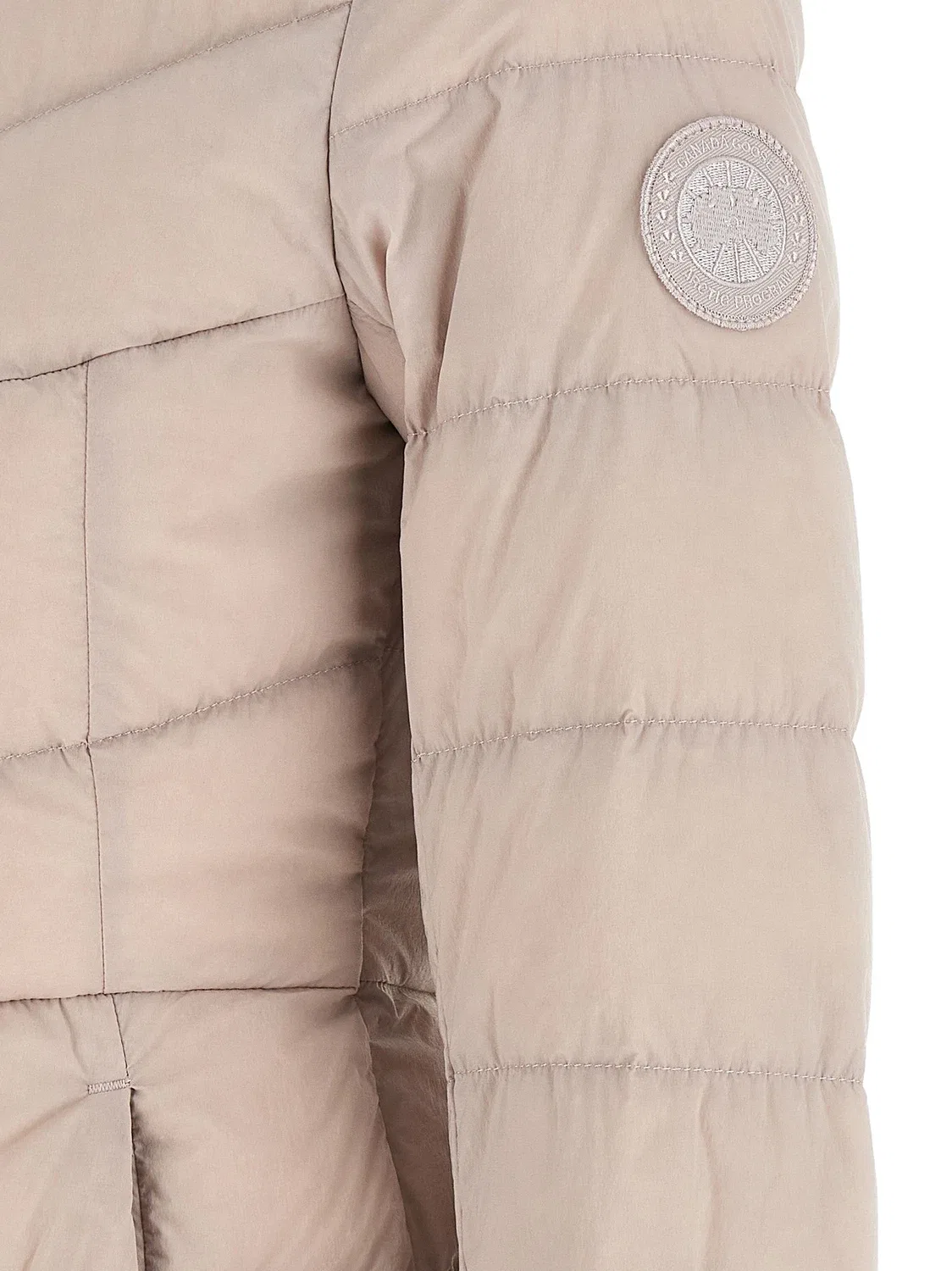 Стеганая пуховая куртка "Клер" Canada Goose, бежевый — фото 4