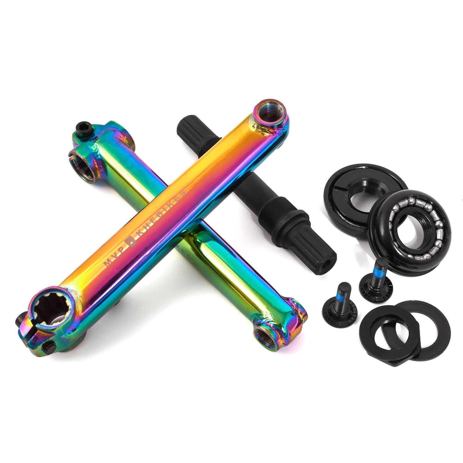 

Комплект шатунов KHEbikes MVP Oil Slick 8T US BB, красочный