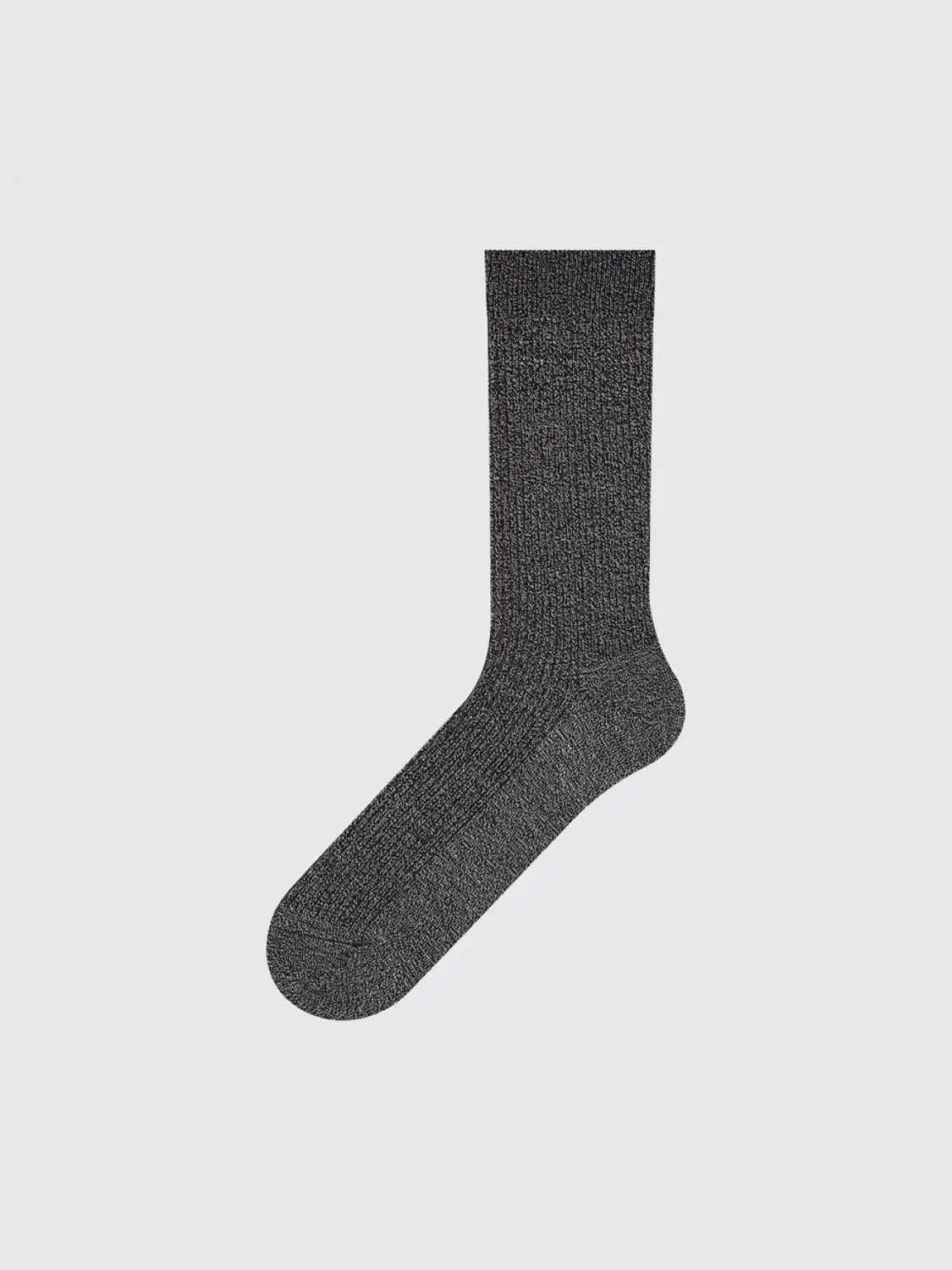 Носки однотонные спортивные длинные Uniqlo, свинцово-серый