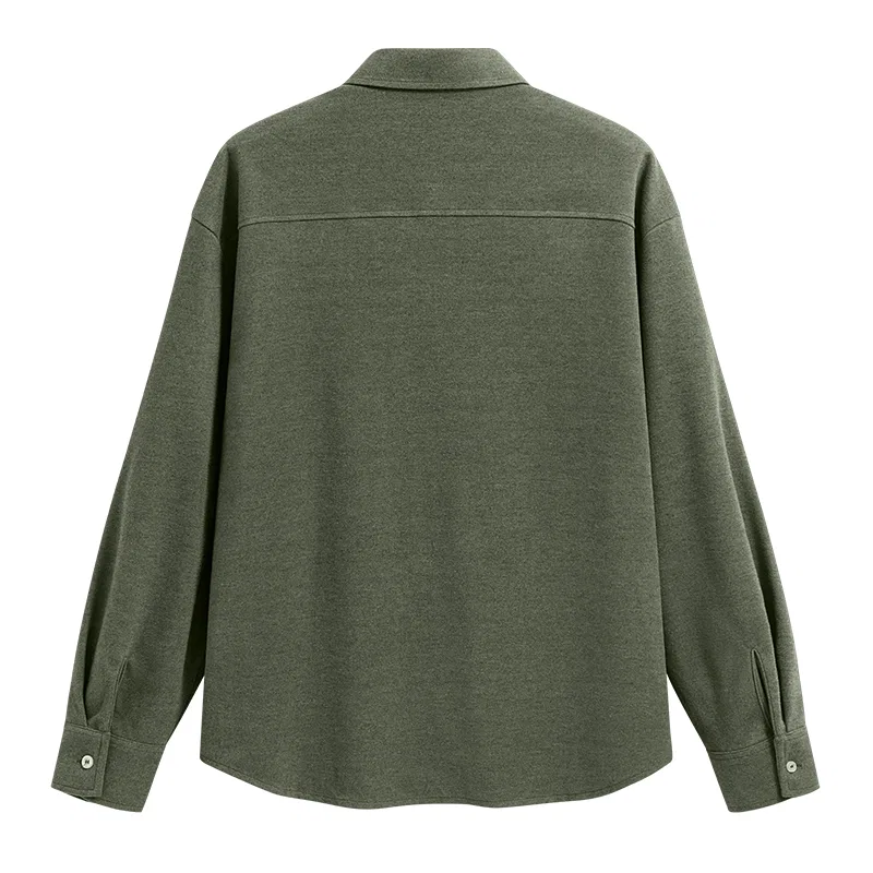 Детская рубашка с отложным воротником MINISO, Heather Gray (Camping Starlight Chest Logo) — фото 4