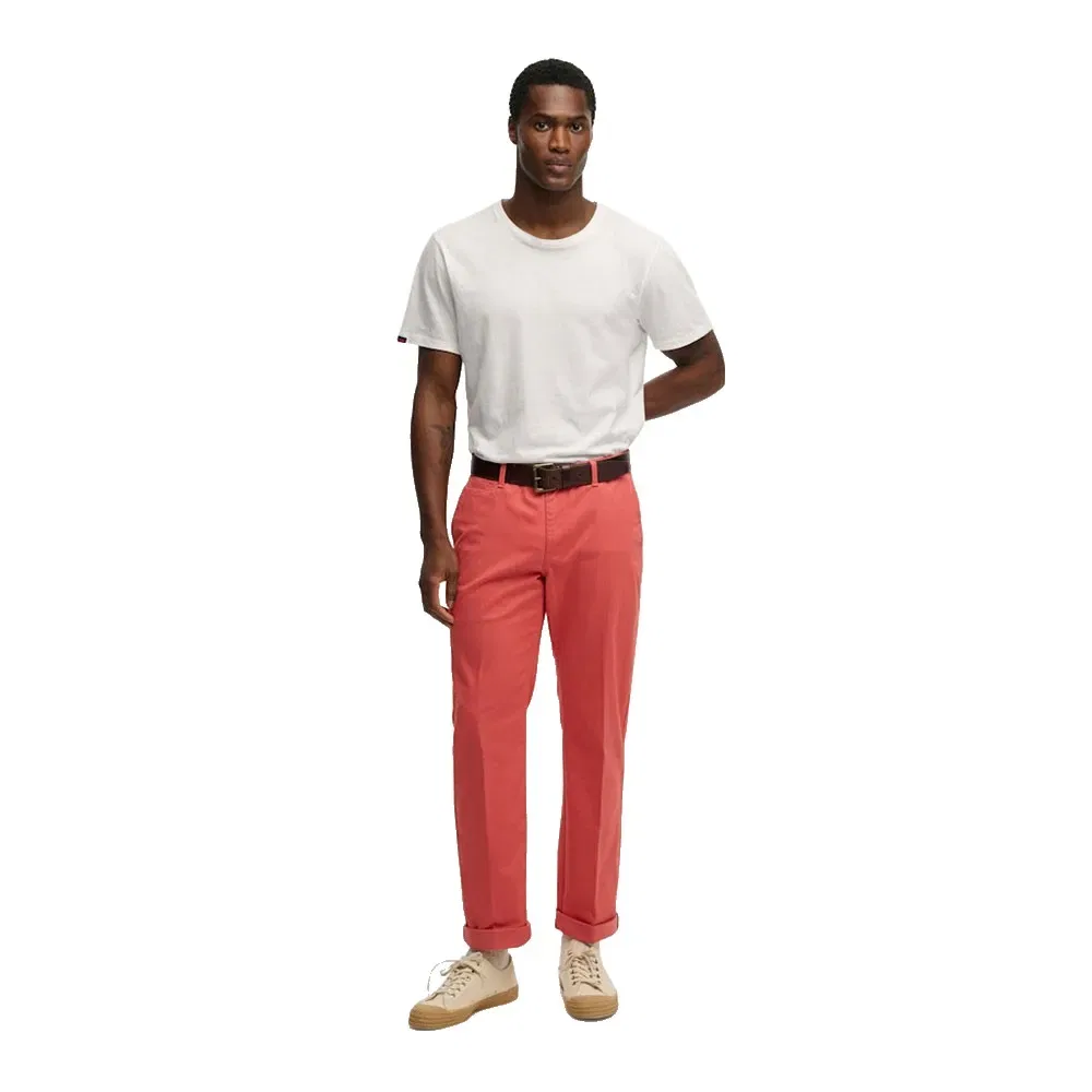 Брюки чинос Regular Fit Superdry Premium, розовый — фото 4
