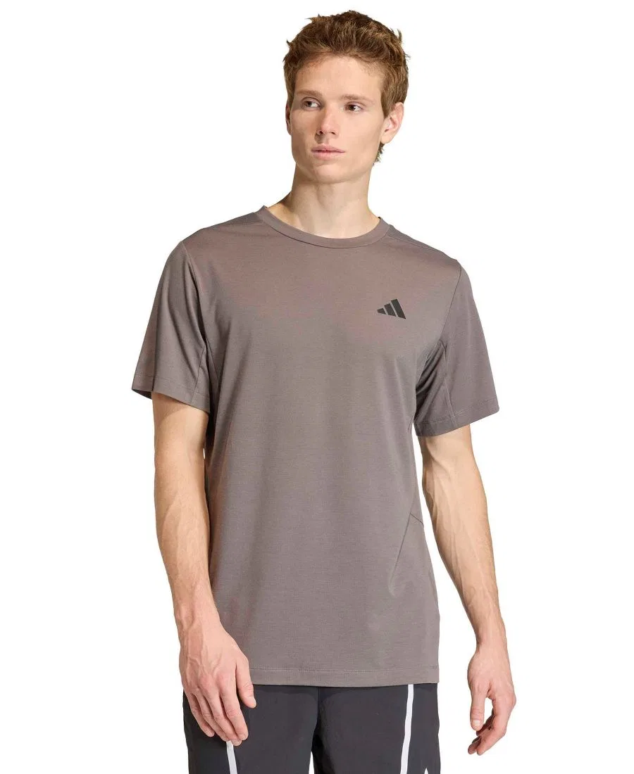 Футболка с коротким рукавом, технология climacool, Designed for Training Essentials Logo adidas, Charcoal