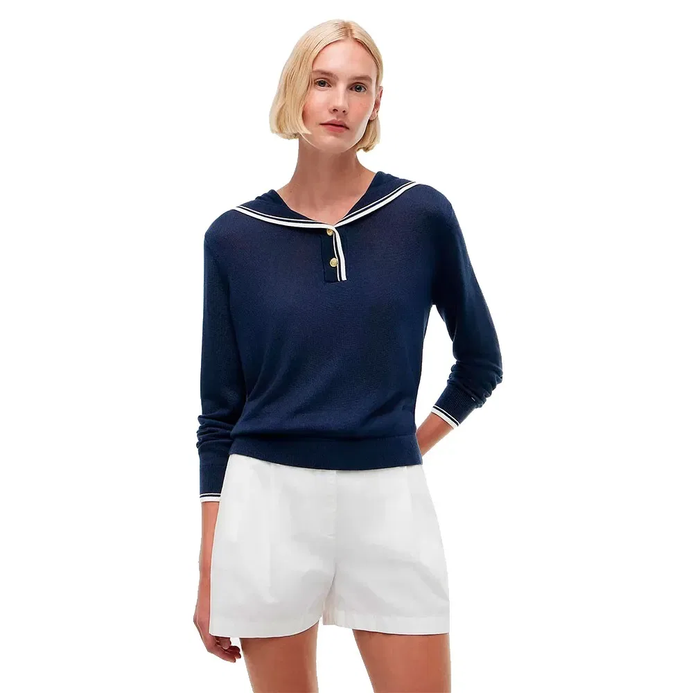 Женский свитер из тенсела с шелком Tommy hilfiger, Blue