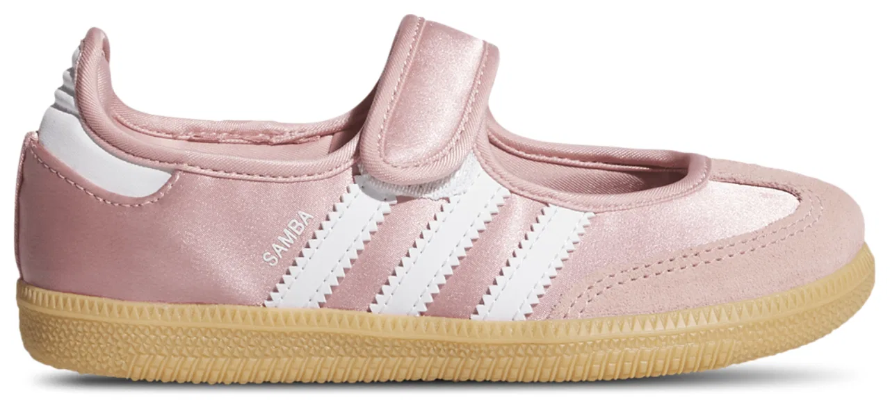 Балетки для девочек Satin Samba Adidas, цвет Wonder Mauve/Footwear White/Gum