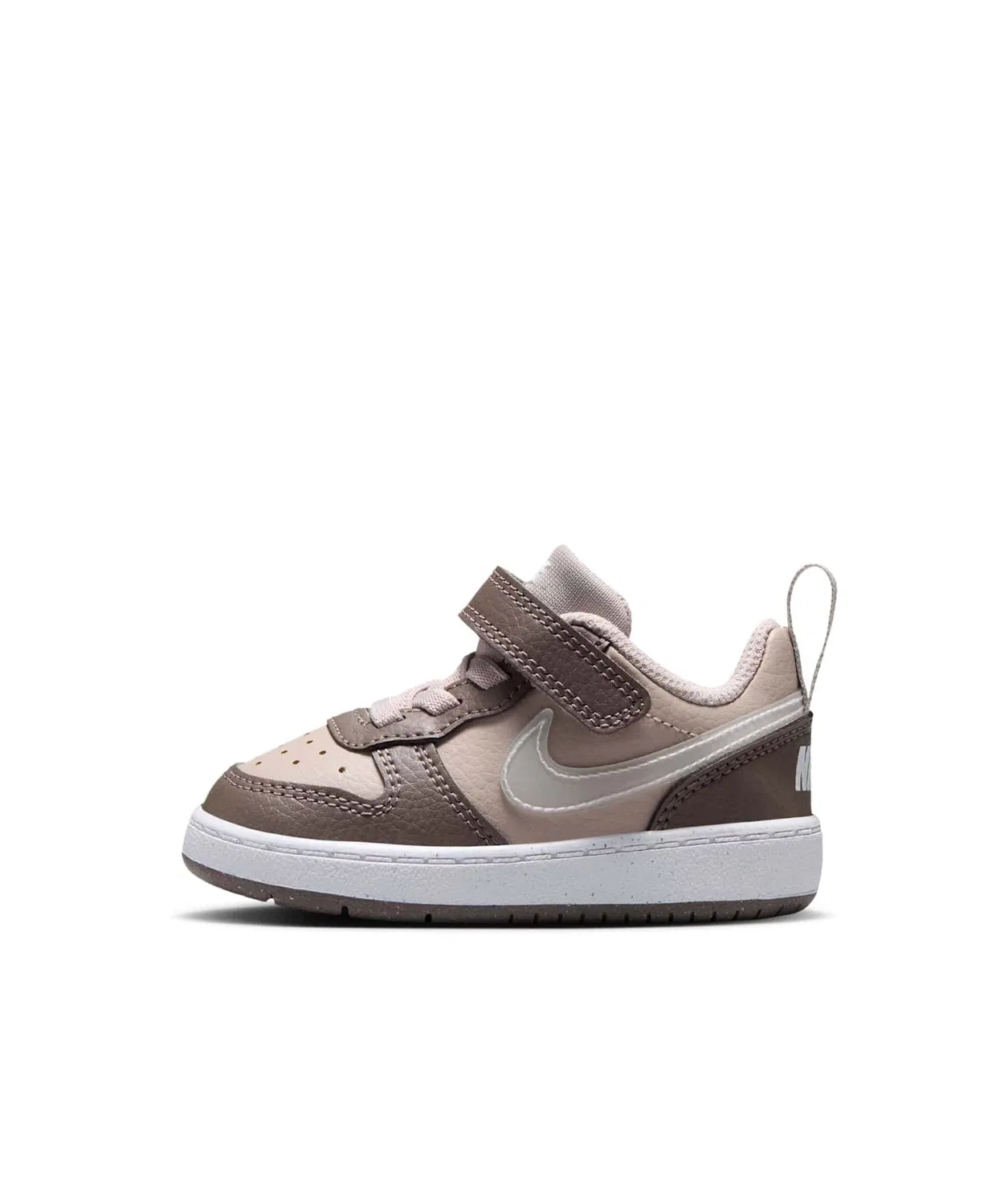 Детские кроссовки с липучкой Nike Court Borough Low Moon Particle, Кремовый