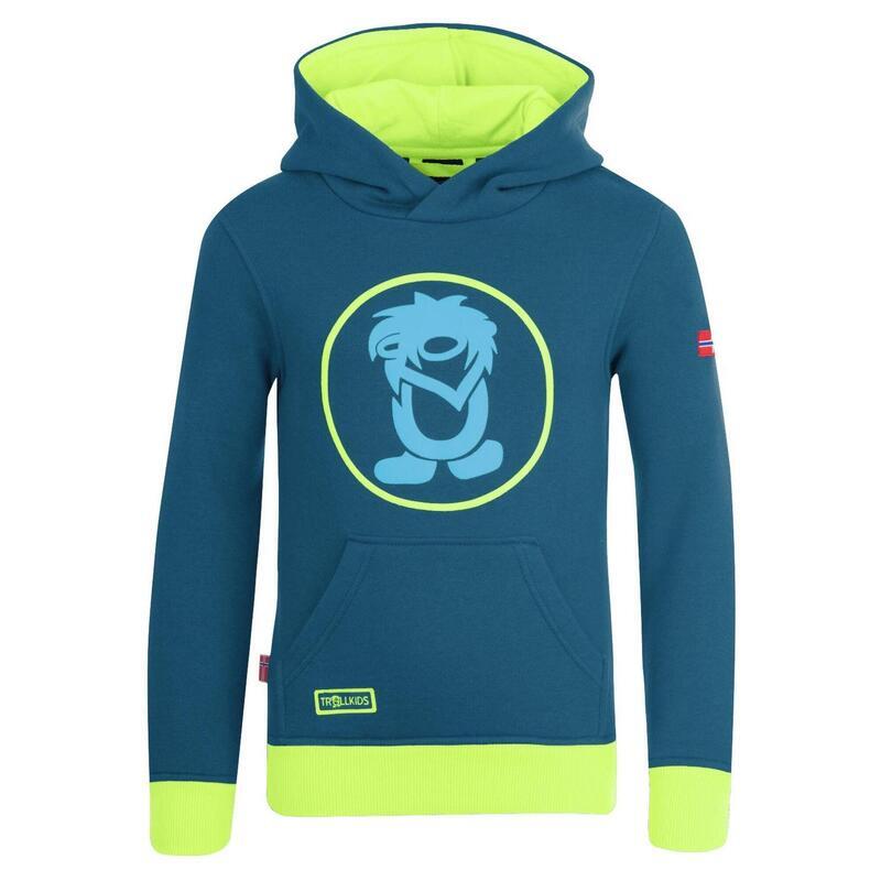 

Толстовка Trollkids, цвет helles preußischblau/grün