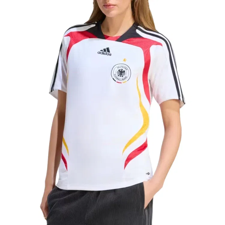 Женская футболка Adidas Germany Home Jersey 2007 Asia Sizing, белый — фото 3