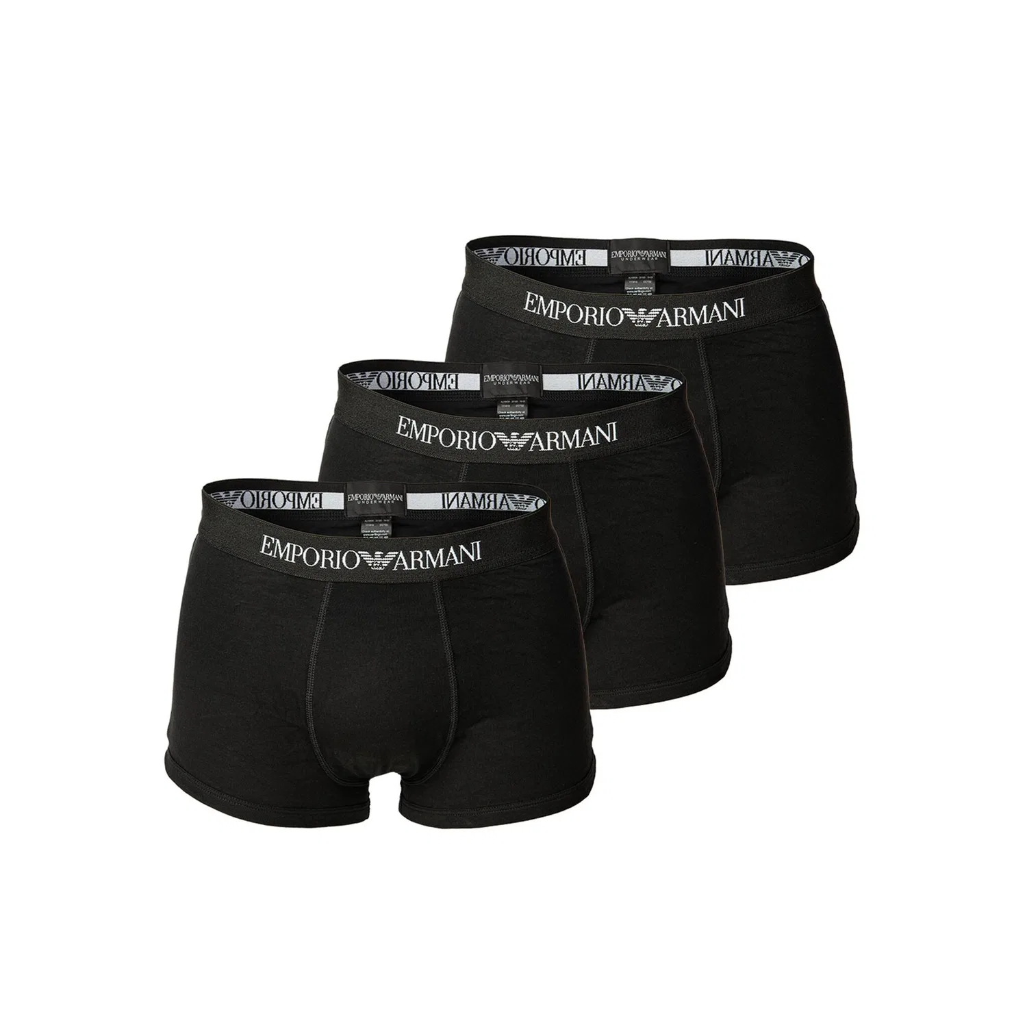 Мужские боксеры 3 шт. Emporio Armani, Black