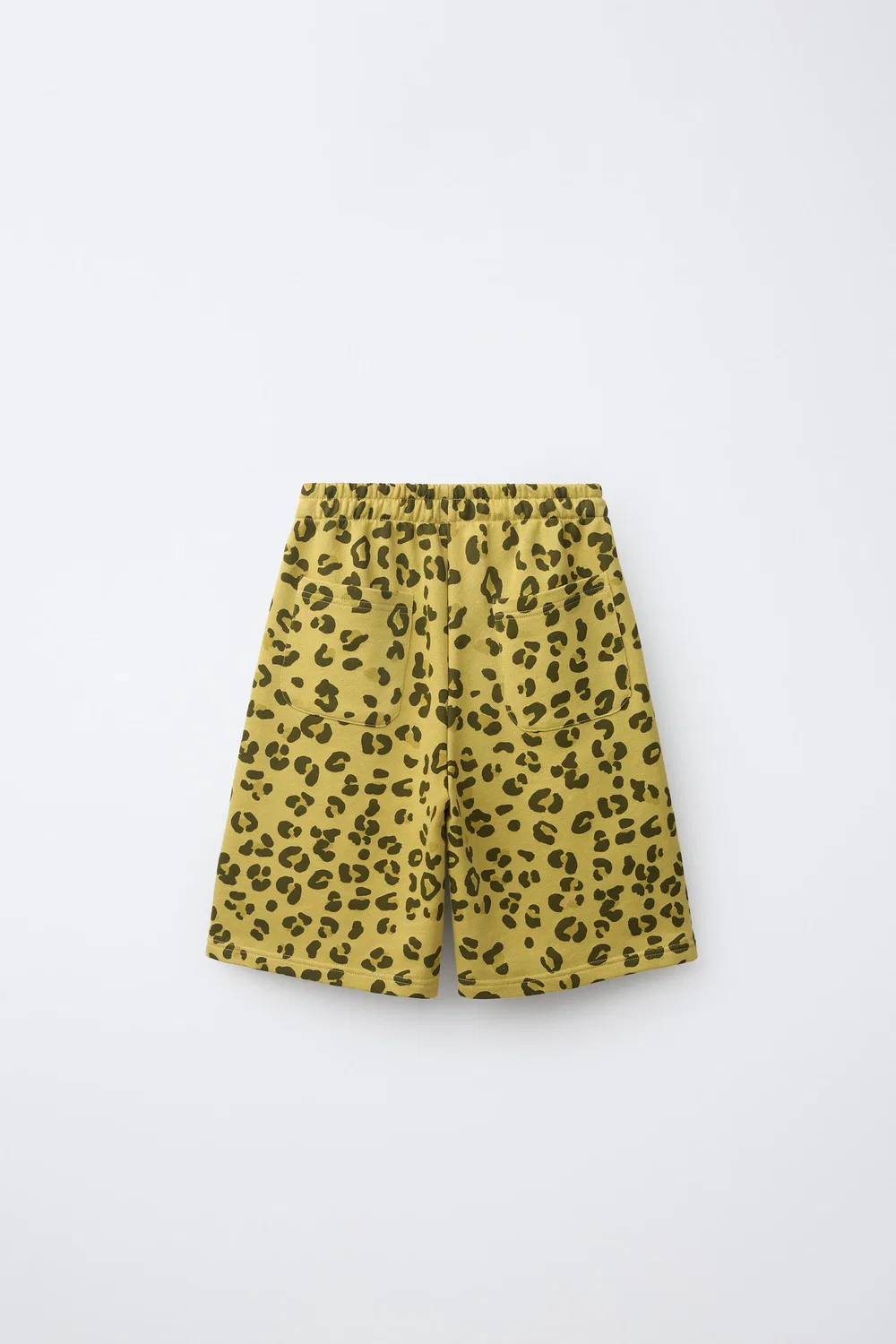 Плюшевые бермудские шорты с животным принтом ZARA, Yellow — фото 2