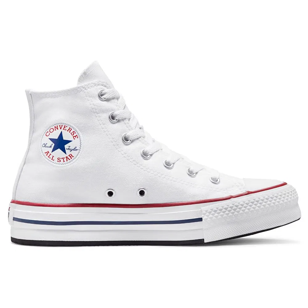 Детские высокие кеды Chuck Taylor All Star Lift Converse, Optic White — фото 2