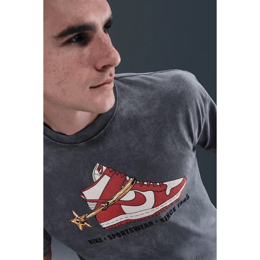 Футболка с принтом M90 Vintage Stirrup Nike, Антрацитовый — фото 3
