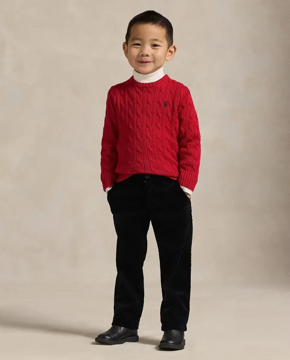 Детский джемпер для девочек хлопковый Polo Ralph Lauren, Красный