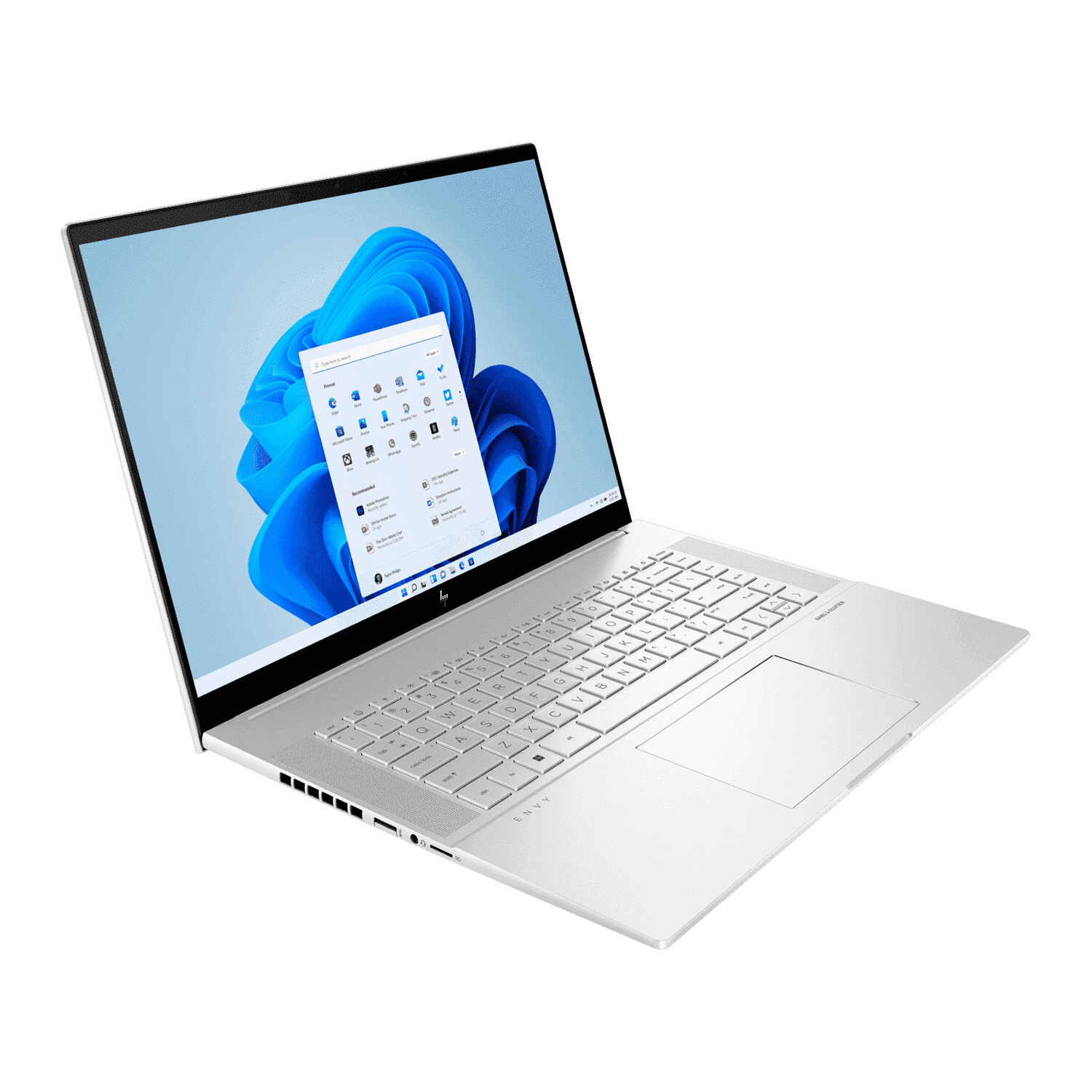 

Ноутбук HP ENVY 16, 16.1", 16Гб/1Тб, Core i5-12500H, Arc A370M, серебристый, английская клавиатура