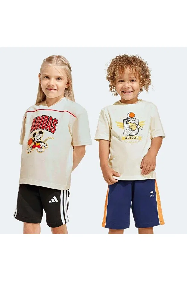 Детская футболка для девочек с принтом Disney Mickey Mouse Kids T-Shirt (Jz7673) Adidas, Multicolor