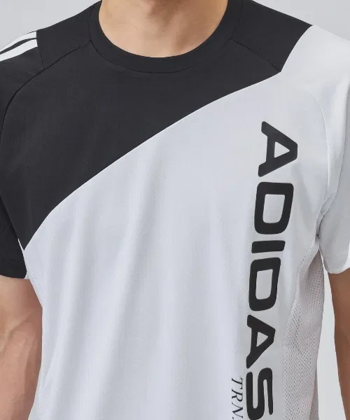 Мужская футболка с коротким рукавом Color Block Adidas, Темно-Синий — фото 4