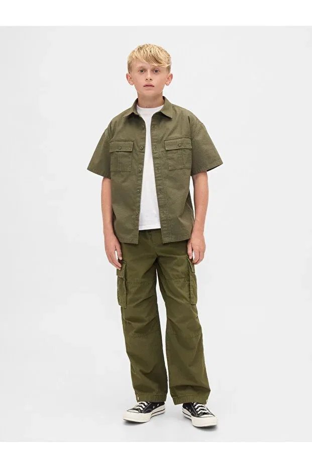 Детские брюки для мальчиков хлопковые Gap, Green-001
